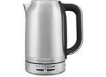 KITCHENAID Wasserkocher "5KEK1701ESX Edelstahl", silber (edelstahlfarben), Wasserkocher, Wasserkocher