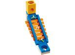 Kugelbahn-Bausatz HAPE "Quadrilla, Klingender Spielplatz", blau (blau, orange), Kugelbahnen, BabyB:8cm H:18cm T:30cm, Holz, Kunststoff, Kugelbahn-Bausatz, Zubehör, B:8cm H:18cm T:30cm