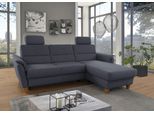 Ecksofa HOME AFFAIRE "Palmera L-Form, B: 244 cm - OTTO. Verlässliche Qualität.", grau (anthrazit), B:244cm H:89cm T:163cm, 100% Polyester;Struktur (100% Polyester);Luxus-Microfaser in Lederoptik (100% Polyester), Sofas, Ecksofa, optional Bettfunktion & Bettkasten, Federkern