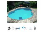 Achtformpool MY POOL BWT "SAMOA 3", weiß, B:360cm H:120cm L:625cm, Schwimmbecken, Achtformpool, in verschiedenen Größen erhältlich