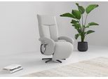 TV-Sessel SIT & MORE "Zoe, inkl. Kopfteilverstellung & 360 Drehfunktion", grau (hellgrau), B:74cm H:112cm T:82cm, 95% Polyester, 5% Polyamid, Sessel, TV-Sessel, wahlweise mit 2 Motoren, Akku & Aufstehhilfe