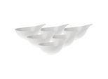 Schale VILLEROY & BOCH "Dessertschalen Flow 300 ml 6er Set weiß", weiß, Schüsseln, Schale