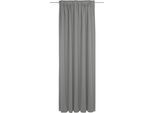 Vorhang ADAM "Uni Collection light" Gr. 2, grau (dunkelgrau), B:142cm H:175cm, Jacquard, Baumwolle, Gardinen, Vorhang, aus 100% Bio-Baumwolle