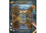 Malen nach Zahlen SCHIPPER "Meisterklasse Premium - Teufelsbrücke am Rakotzsee", bunt, Malvorlagen, KinderB:40cm H:50cm, Malen nach Zahlen, Made in Germany, B:40cm H:50cm