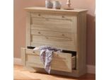 Schubkastenkommode OTTO HOME "Binz", braun (sonoma, eichefarben), B:75cm H:80cm T:35cm, Sideboards, Schubkastenkommode, mit schönen Metallgriffen, 3 Schubladen, Breite 75 cm