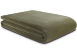 Wohndecke BIEDERLACK "Wool Feel im Pelz-Look", grün (mossy), B:150cm L:200cm, Polyester, Wohndecken, Wohndecke, mit gektteltem Zierstich