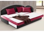Schlafsofa MAINTAL, rot (rot, schwarz), Sofas, Schlafsofa