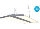 NÄVE LED Pendelleuchte "Foson", grau, 1, H: 6,5cm, 1 Stk., Leuchten, Büro/Arbeitszimmer Farbe grau Lichtfarbe neutralweiß L: 80cm B: 30cm, LED Pendelleuchte