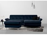 Polsterhocker HOME AFFAIRE "Maredo", blau (navy), B:90cm H:49cm T:60cm, Hocker, Polsterhocker, Federkern-Polsterung, passend zur "Maredo"-Serie