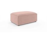 Polsterhocker OTTO HOME "HAILY Sitzhocker passend zur Serie, Maße B/T/H: 70/100/42 cm", rot (coral), B:70cm H:42cm T:100cm, 100% Polyester, Hocker, Polsterhocker, als Modul oder separat verwendbar, für individuelle Zusammenstellung