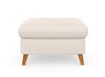 Stauraumhocker SIT & MORE "Göteborg", beige (creme), B:76cm H:47cm T:63cm, Hocker, Stauraumhocker, mit Federkern