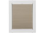 Wabenplissee SUNLINES "One Size Style Honeycomb TL", beige (sand, weiß, weiß), B:40cm H:190cm, Obermaterial: 85% Polyester, 15% sonstige Fasern, Plissees, Wabenplissee, Zubehörfarbe weiß, zum Klemmen