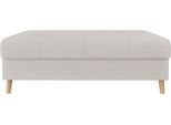 Polsterhocker HOME AFFAIRE "CHARRE XXL, Steppung im Sitzbereich, Maße: B/T/H: 118/73/40 cm", beige (creme), B:118cm H:40cm T:73cm, 92% Polyester, 8% Nylon, Hocker, Polsterhocker, passend zur Serie CHARRE, auch in Cord und Bouclé