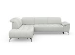 Ecksofa SIT & MORE "Cool L-Form", grau (hellgrau), B:272cm H:79cm T:220cm, Sofas, Ecksofa, wahlweise mit Kopfteilverstellung und Vorziehsitz, motorisch