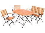 Garten-Essgruppe MERXX "Schloßgarten", beige (natur), Sitzmöbel-Sets, Garten-Essgruppe