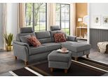 Ecksofa HOME AFFAIRE "Palmera L-Form, B: 244 cm - OTTO. Verlässliche Qualität.", grau, B:244cm H:89cm T:163cm, 100% Polyester;Struktur (100% Polyester);Luxus-Microfaser in Lederoptik (100% Polyester), Sofas, Ecksofa, optional Bettfunktion & Bettkasten, Federkern