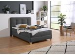 Boxbett HOME AFFAIRE, grau (anthrazit), B:138cm L:210cm, Komplettbetten, Boxbett, inklusive Kaltschaum-Topper und Bettkasten