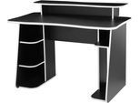 Gamingtisch OTTO HOME "GAME, Computertisch, Schreibtisch, Towerfach, Monitoraufsatz", schwarz (schwarz, schwarz, schwarz), B:120cm H:89cm T:60cm, Tische, Gamingtisch, ergonomisch geschwungene Tischplatte, Breite 120 oder 150 cm