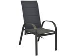 Gartensessel MERXX "Amalfi", grau (graphit, anthrazit), B:59cm H:107cm T:71cm, Sessel, Gartensessel