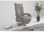 TV-Sessel SIT & MORE "Amica, inkl. Kopfteilverstellung & Drehfunktion", grau (light grau), B:74cm H:112cm T:82cm, Sessel, TV-Sessel, wahlweise mit 2 Motoren, Akku und Aufstehhilfe