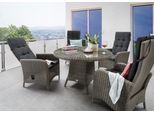 Garten-Essgruppe DESTINY "PALMA LUNA", grau (vintage grau), B:60cm H:110cm T:62cm, Aluminium, Wicker/Kunststoffgeflecht, Sitzmöbel-Sets, Garten-Essgruppe, Aluminium, Polyrattan