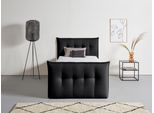 Boxbett HOME AFFAIRE "Kederleicht", grau (anthrazit), B:155cm L:226cm, Komplettbetten, Boxbett, inklusive Fußteil, Bettkasten & Topper, in 4 Breiten und 2 Härtegraden