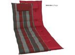 Liegenauflage GO-DE "Rollliegenauflage", rot, B:190cm H:9cm T:60cm, Bezug: 100% Polyester, Polsterauflagen, Liegenauflage
