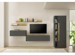 Büromöbel-Set HOME AFFAIRE "CiTY/GiRON", grau (anthrazit), B:330cm H:200cm T:40cm, Arbeitsmöbel-Sets, Büromöbel-Set, Home Office
