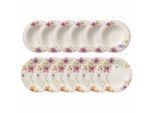 Geschirr-Set VILLEROY & BOCH "Tafel-Set Mariefleur Basic 12er Set bunt", bunt, Porzellan, Geschirr-Sets, Geschirr-Set