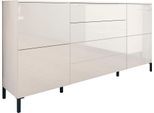 Kommode BORCHARDT MÖBEL "Haama", weiß (weiß hochglanz), B:166cm H:80cm T:35cm, Holzwerkstoff, Sideboards, Kommode, Breite 166 cm