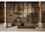 Ecksofa W.SCHILLIG "around-the-block, modern und elegant, bequem, L-Form", braun (fango z69), B:300cm H:66cm T:164cm, Longlife Xtra-Leder Z69: Das feinnarbige, gedeckte Softleder Z69 besticht durch seine außergewöhnliche Weichheit im trendigen »Vintage-Look«, Hautstärke 0, 9 - 1, 1 mm;Longlife fabric Flachgewebe T88 (100% Polyester), Sofas, Ecksofa, mit eleganter Biese, mit Federkern