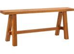Bank HASENA "Vecio", braun (wildeiche natur, wildeiche natur), B:110cm H:45cm T:27cm, Massivholz, Sitzbänke, Bank