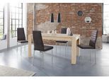 Essgruppe OTTO HOME "Lynn160/Kate", schwarz (eichefarben, anthrazit), B:160cm, Sitzmöbel-Sets, Essgruppe, Tisch mit 4 Stühlen, Belastbarkeit 120 KG