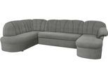 Wohnlandschaft DOMO COLLECTION "Pegnitz, zeitlos&modern, elegante Rückensteppung, Breite 292cm, U-Form", grau, B:292cm H:82cm T:180cm, 100% Polyester, Sofas, Wohnlandschaft, wahlweise mit Bettfunktion