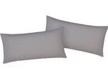 Kissenbezug BELLANA "Mako-Jersey-Exclusiv", silber (silberfarben), B:80cm L:40cm, Baumwolle, Obermaterial: 100% Baumwolle, Kissenbezüge, Kissenbezug, aus reiner Baumwolle