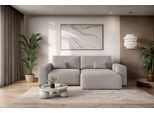 Ecksofa OTTO HOME "MATTS Schlafsofa mit Bettkasten, Maße B/T/H: 265/159/89 cm", taupe, B:265cm H:89cm T:159cm, 100% Polyester, Sofas, Ecksofa, L-Form mit Recamiere rechts oder links, hoher Sitzkomfort