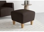 Polsterhocker SIT & MORE "Bosse", braun (dunkelbraun), B:56cm H:46cm, Hocker, Polsterhocker
