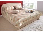 Polsterbett, beige, B:202cm L:212cm, Bezug Bett: Microfaser (100% Polyester);Bonnell-Federkernmatratze: Mischgewebe (51% Polyprophlen, 39% Polyester, 10% Baumwolle);Kaltschaummatratze: Frottee (100% Polyester), Bezug abnehm- und waschbar bis 60C, WESTFALIA SCHLAFKOMFORT, Betten, Polsterbett, mit Bettkasten