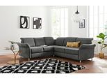 Ecksofa SIT & MORE "Darwin L-Form", blau (antrazith), B:249cm H:83cm T:229cm, Sofas, Ecksofa, inklusive Federkern, wahlweise mit Kopfteilverstellung, Bettfunktion