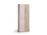 Schuhschrank HOME AFFAIRE "LADY, Schuhkommode,Schuhmöbel,Schuhablage,Schuhregal", beige (kaschmir, eiche lindberg), B:80cm H:200cm T:34cm, Schränke, Schuhschrank, 10 Einlegeböden,12 Fächer,ca. 36 Paar Schuhe-Maße: B/T/H:80x34x200 cm