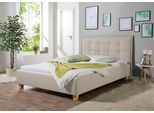Polsterbett MAINTAL "Retlaw", beige (creme, beige), B:118cm H:105cm L:213cm, Betten, Polsterbett, Bettseiten zerlegt, ohne Bettkasten