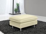 Hocker PLACES OF STYLE "Redding", beige (creme), B:80cm H:43cm T:60cm, NaturLEDER - »Madras« (echtes Rindsleder); Stärke 0, 9 - 1, 1 mm, Hocker, Hocker