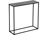 Konsolentisch MIRRORS AND MORE "ANNI", schwarz (silberfarben), H:80cm, Tische, Konsolentisch