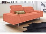 3-Sitzer SIT & MORE "Mariola", orange (terrakotta), B:212cm H:93cm T:130cm, Luxus-Microfaser (100% Polyester);Struktur (100% Polyester);Luxus-Microfaser ALTARA NUBUCK (100% Polyester), Sofas, 3-Sitzer, mit Federkern, inklusive Sitztiefenverstellung