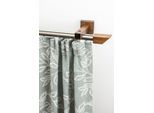 Gardinenschiene GARESA "Cubus, Quadros Innenlauf", braun (chromfarben, nussbaum), L:310cm, Gardinenstangen, Gardinenschiene, Innenlauf-Vorhanggarnitur, verlängerbar, Holz-Aluminium