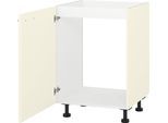 Spülenschrank KOCHSTATION "KS-Scafa", beige (magnolia), B:60cm H:75cm T:56cm, Schränke, Spülenschrank, in verschiedenen Breiten, wahlweise Türanschlag rechts oder links