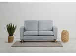 2-Sitzer OTTO HOME "Tvinno", grau (gray), B:155cm H:87cm T:86cm, 100% polyester, Sofas, 2-Sitzer, im skandinavischen Stil, mit Massivholzfüßen, Breite 155 cm