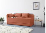 Polsterliege MAINTAL "Diana", orange (terra), B:84cm, Komplettbetten, Polsterliege, mit Stauraum