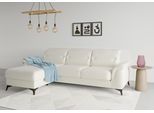 Ecksofa SIT & MORE "Sinatra L-Form", beige (creme), B:258cm H:85cm T:170cm, 98% Polyester, 2% Polyamid, Sofas, Ecksofa, mit Recamiere, optional mit Kopfteilverstellung und Armteilfunktion