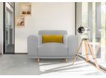 Loveseat OTTO HOME "Maroon Sessel", grau (hellgrau), B:125cm H:82cm T:96cm, Struktur grob ( 100% POLYPROPYLEN;Struktur fein ( 100% Polyester);Struktur (100% Polyester), Sessel, Loveseat, in skandinavischem Design, mit losem Kissen